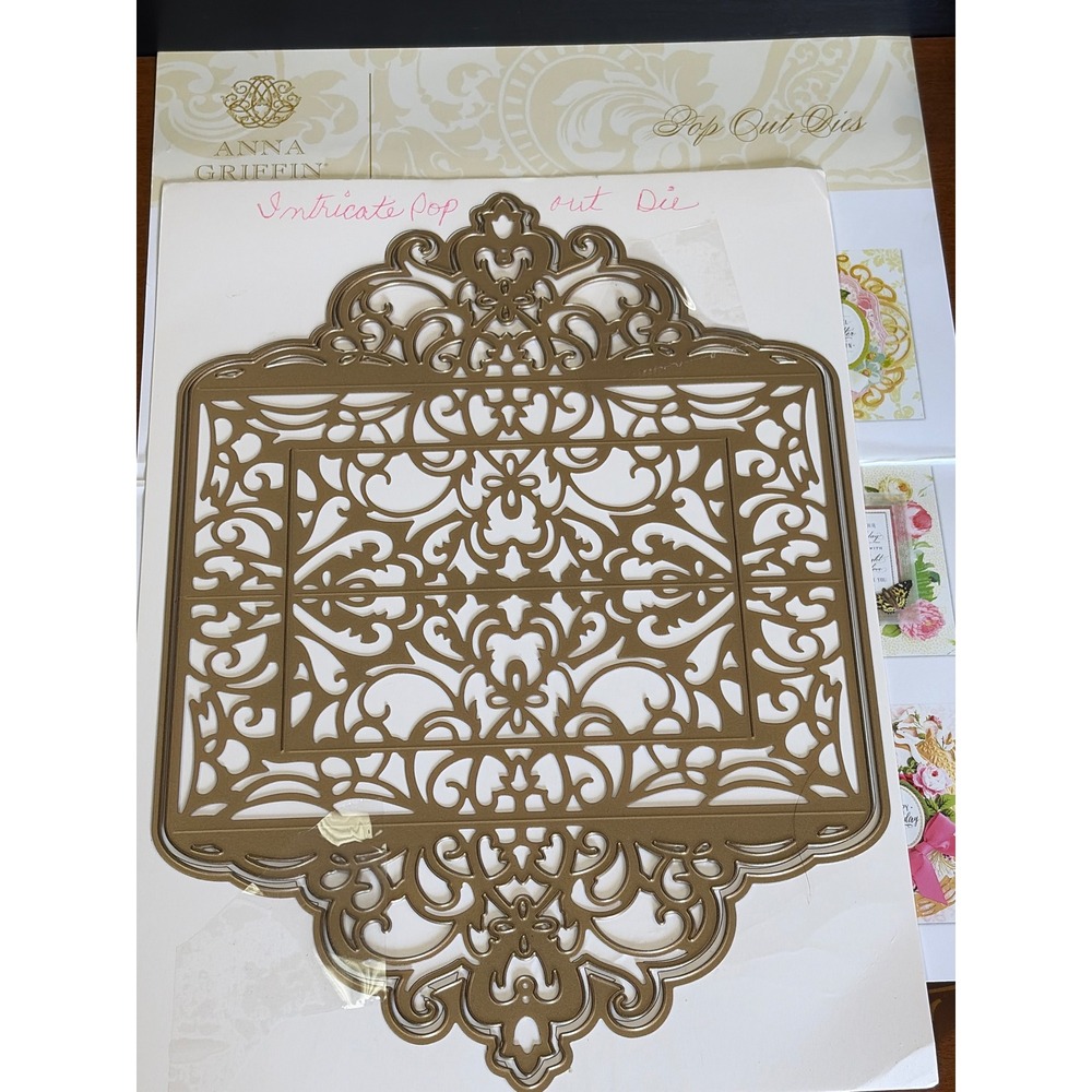 Anna Griffin Intricate Pop Out Dies Ornate Scrollwork Metal Cutting Die AG-1169